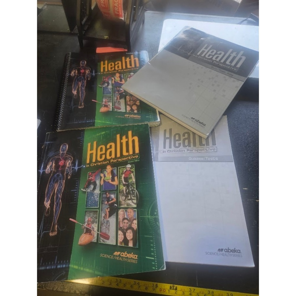 Abeka Health in Christian Perspective Student Teacher Quiz Test Key Set Bundle
